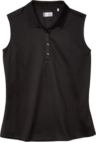 Callaway Women's Solid Knit Sleeveless Golf Polo Shirt in Kuwait