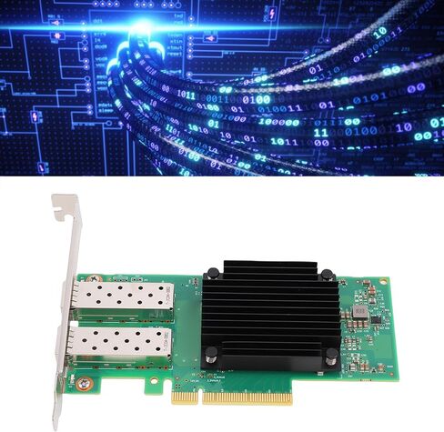 Cuifati 2 Port Ethernet Network Adapter Card, 2X 25G SFP28 Ports PCIe Network Card with 5 EN Chip Set, for Data Center and Cloud Computing Applications in Kuwait