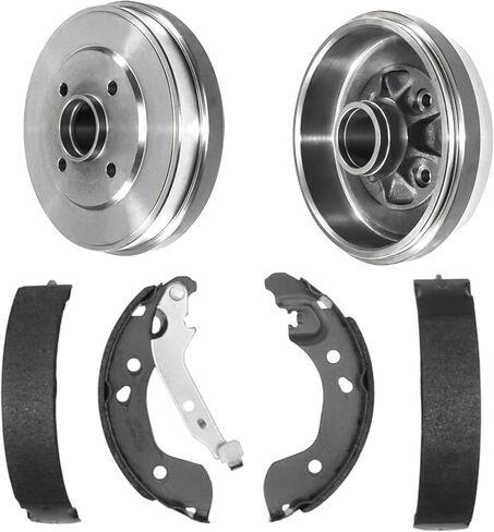 Detroit Axle - 1.6L Rear Brake Kit for 2012-2019 Nissan Versa 2014-2019 Versa Note 2015-2018 Micra, Brake Drums Brakes Shoes 2016 2017 Replacement in Saudi Arabia