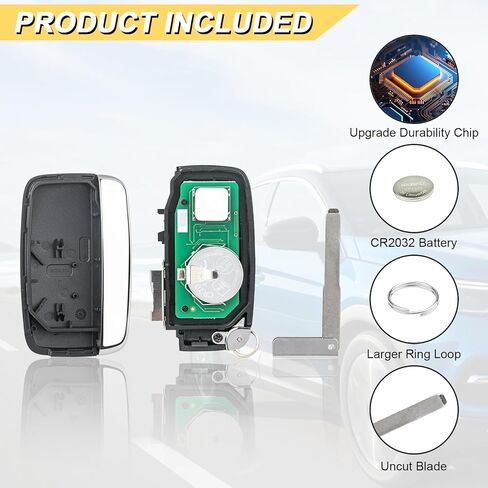 Vurkcy Key Fob Replacement for 2012-2018 Land Rover Range Rover/ 12-16 LR2 LR4/ 15-18 Discovery/ 2011-2020 Jaguar XJ F-Pace F-Type XF XE Car Keyless Entry Remote Control, KOBJTF10A, 5 Btn in Kuwait