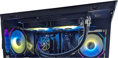 جهاز كمبيوتر Centaurus Andromeda A4 PRO - AMD Ryzen 9 9900X، ذاكرة وصول عشوائي DDR5 سعة 128 جيجابايت، محرك أقراص NVMe SSD سعة 2 تيرابايت، وحدة معالجة الرسومات المدمجة فقط، نظام التشغيل Windows 11 Pro، واي فاي. مبرد سائل مقاس 240 مم، ومصابيح RGB LED، ومحطة in Kuwait