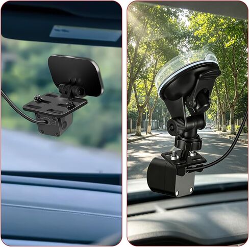 2 حزمة كاميرا داش الخلفية يتصاعد كاميرا خلفية جبل شفط كأس جبل كليب لاصق النسخ الاحتياطي Carplay يتصاعد لكاميرات الزجاج الأمامي حامل عالمي لمسجل السيارة، قابل للتعديل in Kuwait