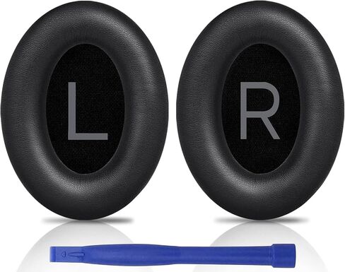 Replacement Ear Pads for Bose Headphones, Protein Leather Ear Cushions Compatible with Bose QC45 Replacement Ear Pads/QuietComfort SE (QC SE)/Quiet Comfort Wireless Over-Ear Headphones, 6PCS Black in Kuwait