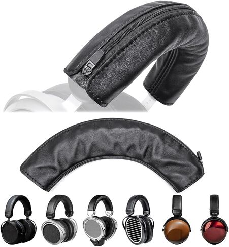 Luxury Genuine Lambskin Headband Cover Compatible with Hifiman HE400SE, HE400i 2020, Edition XS, DEVA Pro, HE-R9, HE-R10D, HE560 V4 Premium Soft Leather Cushion Pad Headphone Protector in Kuwait