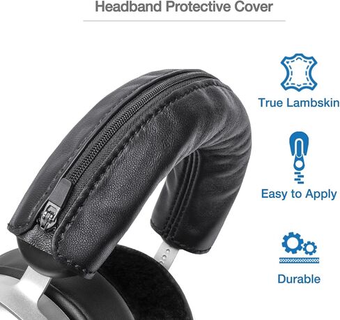 Luxury Genuine Lambskin Headband Cover Compatible with Hifiman HE400SE, HE400i 2020, Edition XS, DEVA Pro, HE-R9, HE-R10D, HE560 V4 Premium Soft Leather Cushion Pad Headphone Protector in Kuwait