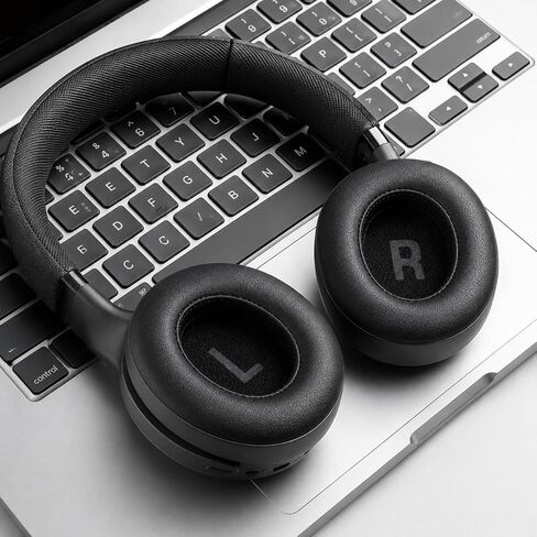 Replacement Ear Pads for JBL Tune 700BT, 710BT, 720BT, 750BTNC, 760NC, 770NC Headphone, Extra Thick Cushions, Ear Cups Cover, Soft Leather＆Memory Foam Headset Earpads-Black in Kuwait