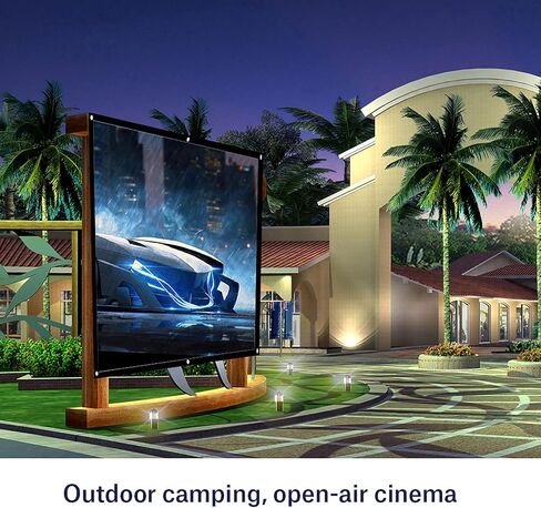 Projection Screen Indoor Outdoor Projector Curtain, 16:9 Thicken Portable White Projector Curtain Screen 40 to 120 inches Polyester Projection Screen Anti Crease (100in) in Kuwait
