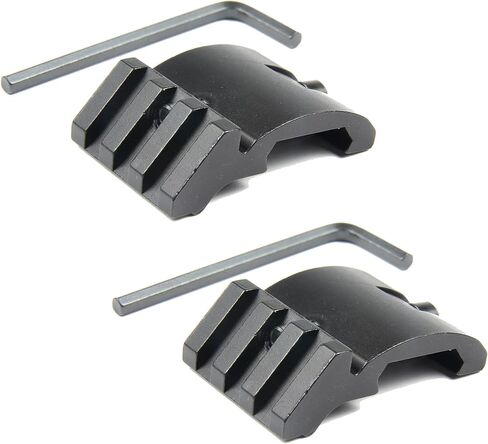 TACFUN Two PCS Low Profile Offset Picatinny Mount 45 Degree 20mm Side Black for Red Dot, Flashlights, etc. in Kuwait