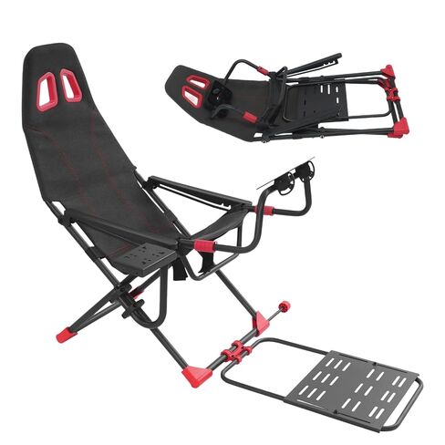 HWBWE Racing Simulator Cockpit Foldable, Adjustable Sim Racing Cockpit Seat, Racing Simulator Cockpit for Logitech G Series, T128, T248, T300RS in Kuwait