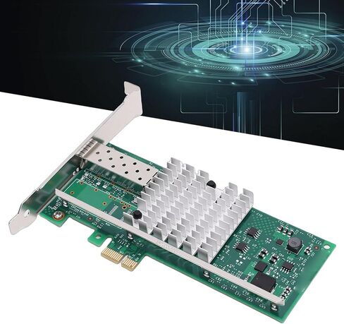 10GB PCI E X1 Network Card, Support for 82599EN Chip PCB Ethernet Fiber Network Card Adapter, Support for Windows System in Kuwait