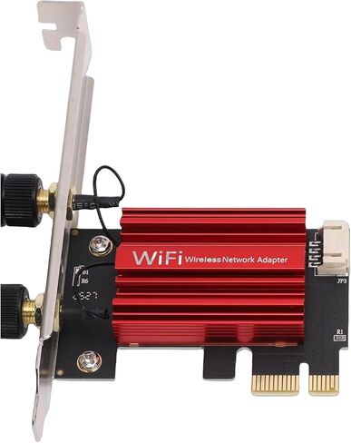 بطاقة واي فاي PCIe بسرعة 1200 ميجابت في الثانية من VBESTLIFE، محول شبكة لاسلكي ثنائي النطاق 2.4 جيجا هرتز 5 جيجا هرتز مع بلوتوث 4.0 وهوائيين، للكمبيوتر المكتبي in Kuwait