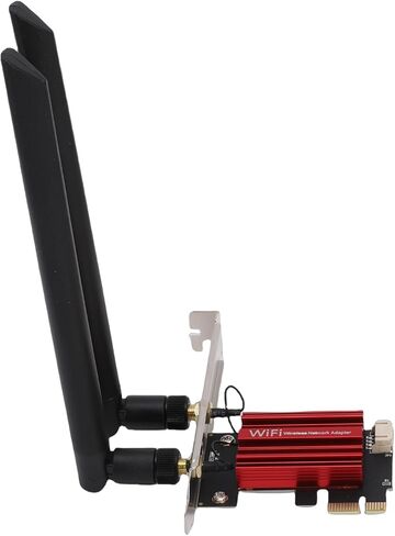 بطاقة واي فاي PCIe بسرعة 1200 ميجابت في الثانية من VBESTLIFE، محول شبكة لاسلكي ثنائي النطاق 2.4 جيجا هرتز 5 جيجا هرتز مع بلوتوث 4.0 وهوائيين، للكمبيوتر المكتبي in Kuwait