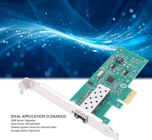 محول بطاقة الشبكة PCIe X1، بطاقة محول إيثرنت بمنفذ SFP فردي بسعة 1 جيجابايت مع وحدة تحكم 210AT، لـ 7 8 10 VMware ESXi in Kuwait