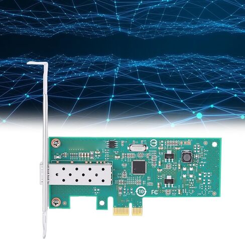 محول بطاقة الشبكة PCIe X1، بطاقة محول إيثرنت بمنفذ SFP فردي بسعة 1 جيجابايت مع وحدة تحكم 210AT، لـ 7 8 10 VMware ESXi in Kuwait