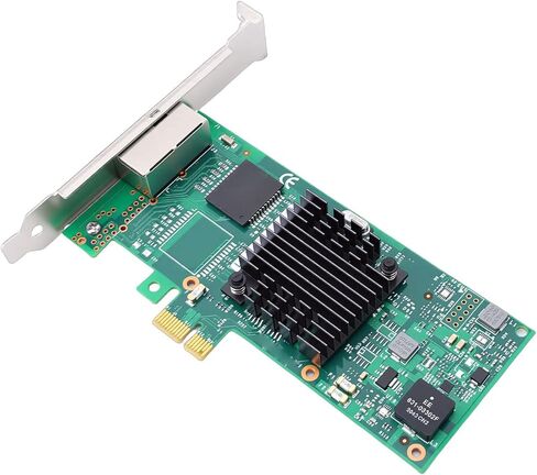 بطاقة شبكة جيجابت، محول إيثرنت PCI Express 2.0 X1 مزدوج منافذ RJ45، مع شريحة تحكم T2 ومشتت حراري، لنظام سطح المكتب الخادم in Kuwait