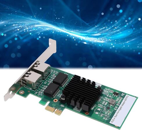بطاقة شبكة PCI Express، منافذ جيجابت RJ45 مزدوجة 10 100 1000 ميجابت في الثانية مع شريحة 82575، لـ 11 10 8.1 8 7 Vista 2000 و in Kuwait