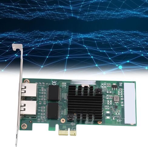 بطاقة شبكة PCI Express، منافذ جيجابت RJ45 مزدوجة 10 100 1000 ميجابت في الثانية مع شريحة 82575، لـ 11 10 8.1 8 7 Vista 2000 و in Kuwait