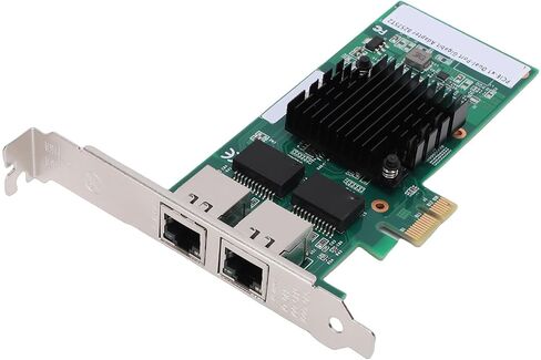 بطاقة شبكة PCI Express، منافذ جيجابت RJ45 مزدوجة 10 100 1000 ميجابت في الثانية مع شريحة 82575، لـ 11 10 8.1 8 7 Vista 2000 و in Kuwait