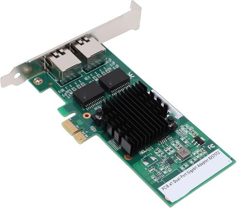 بطاقة شبكة PCI Express، منافذ جيجابت RJ45 مزدوجة 10 100 1000 ميجابت في الثانية مع شريحة 82575، لـ 11 10 8.1 8 7 Vista 2000 و in Kuwait