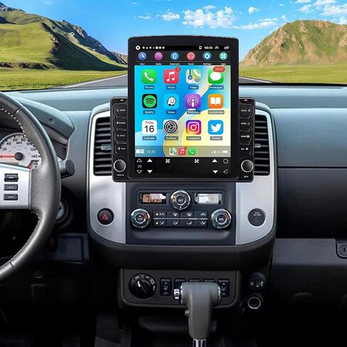 9.7 inch Double Din Car Radio for Nissan Frontier 2015 2016 2017 2018 2019 2020 2021 Touch Screen GPS Navigation Stereo with Wireless CarPlay & Android Auto Head Unit,FM/SWC/WiFi/Bluetooth/Camera in Kuwait