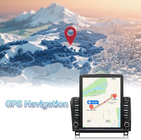 9.7 بوصة Android 14 راديو السيارة متوافق مع Toyota Tundra 2007-2013 Sequoia 2008-2018 شاشة تعمل باللمس مع CarPlay اللاسلكي وAndroid Auto FM ترقية راديو FM بلوتوث GPS للملاحة الاحتياطية in Kuwait