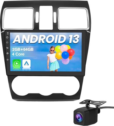 راديو Android لـ Crosstrek/XV، Forester، Impreza/Wax، Legacy، مع شاشة لمس 9 بوصة، 2 جيجابايت + 64 جيجابايت، دعم Carplay، Android Auto، SWC، WiFi، بلوتوث، راديو FM AM، مع كاميرا خلفية in Kuwait