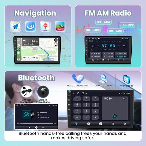 راديو Android لـ Crosstrek/XV، Forester، Impreza/Wax، Legacy، مع شاشة لمس 9 بوصة، 2 جيجابايت + 64 جيجابايت، دعم Carplay، Android Auto، SWC، WiFi، بلوتوث، راديو FM AM، مع كاميرا خلفية in Kuwait