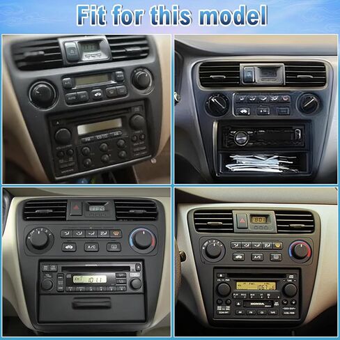 راديو ترقية ستيريو للسيارة Android 14 Double Din لسيارة Honda Accord 1999 2000 2001 2002,7 بوصة شاشة لمس مع تشغيل لاسلكي Android Auto GPS WiFi Bluetooth RDS DSP SWC Mirrorlink Mic كاميرا احتياطية in Kuwait