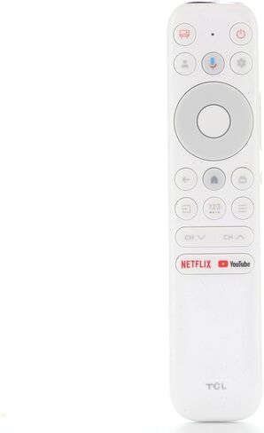 جهاز التحكم عن بعد للتلفزيون RC902N / FER1 من Dan's Originals مع صوت لتلفزيون TCL NXTVISION Google Tv | أبيض | نيتفليكس | يوتيوب - G0401-000232 in Kuwait
