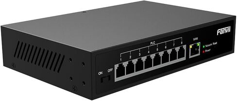 8 منافذ 2 سلك POE Switch FAN-PN8 in Kuwait