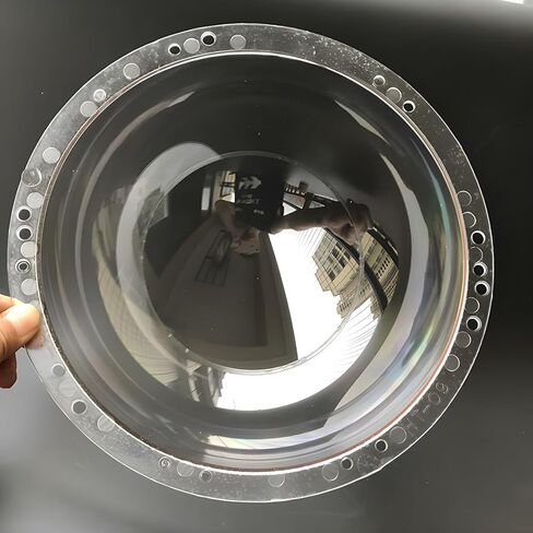 9 Inch Clear Polycarbonate Optical Hemispherical Cover, Surveillance Security Camera Dome Cover, Half Ball Camera Lens Transparent Plastic Cap for High Speed Spherical PTZ Dome Camera in Kuwait
