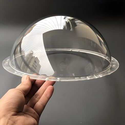 9 Inch Clear Polycarbonate Optical Hemispherical Cover, Surveillance Security Camera Dome Cover, Half Ball Camera Lens Transparent Plastic Cap for High Speed Spherical PTZ Dome Camera in Kuwait