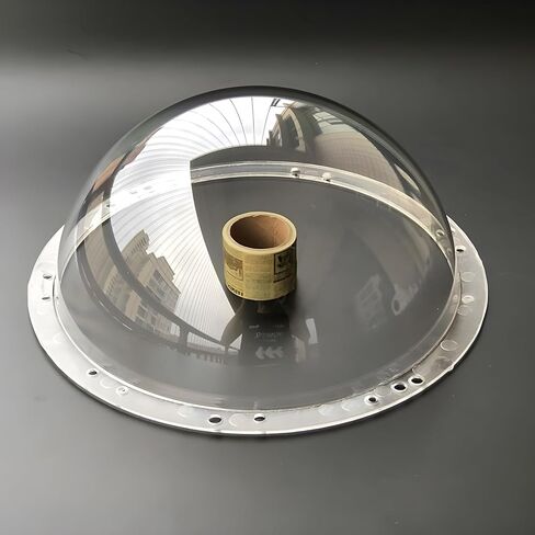 9 Inch Clear Polycarbonate Optical Hemispherical Cover, Surveillance Security Camera Dome Cover, Half Ball Camera Lens Transparent Plastic Cap for High Speed Spherical PTZ Dome Camera in Kuwait