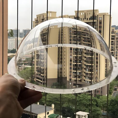 9 Inch Clear Polycarbonate Optical Hemispherical Cover, Surveillance Security Camera Dome Cover, Half Ball Camera Lens Transparent Plastic Cap for High Speed Spherical PTZ Dome Camera in Kuwait