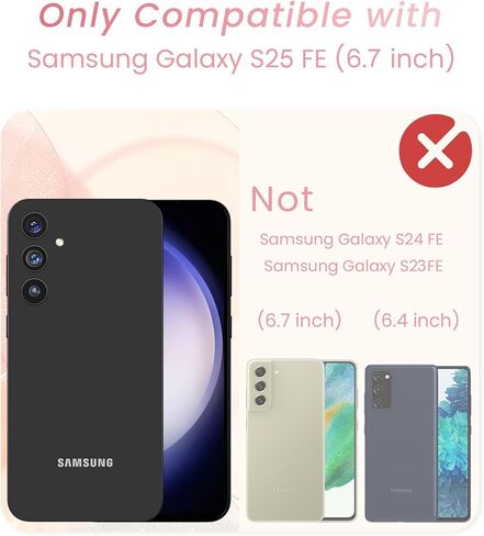 for Samsung Galaxy S25 FE Cute Love Heart Kickstand Woman Girls Phone Case with Screen Protector: Luxury Plated Gold Edge Slim Soft TPU Full Camera Protection Cover for Galaxy S25 FE (Pink) in Saudi Arabia