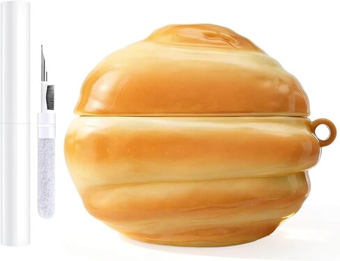 حافظة Bao Bun for AirPods Pro & Pro 2، حافظة كرتونية لطيفة ثلاثية الأبعاد واقية من السيليكون مقاومة للصدمات مع حزام حبل ومجموعة تنظيف، هدية بموضوع الطعام Kawaii للنساء والفتيات والمراهقات in Kuwait
