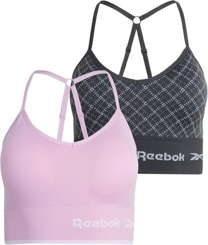 Reebok Women's Bra - Seamless Performance Longline Cami Bralette (2 Pack) in Saudi Arabia
