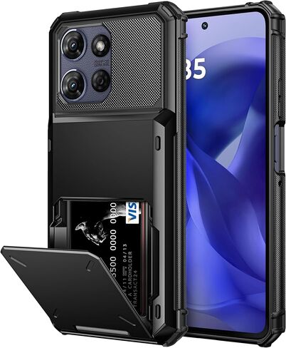 Vofolen for Moto G 2026/2025 Phone Case, Moto G Play 2026 Case Wallet with Card Holder Dual Layer Heavy Duty Shockproof Drop Protective Hidden Flip 4-Card Slots Slim Pocket Phone Cover for Women Men in Saudi Arabia