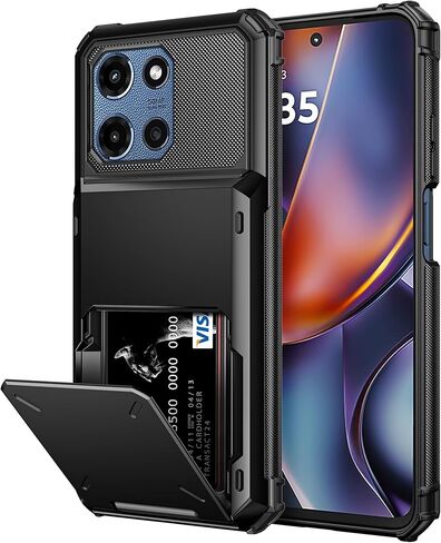 Vofolen for Moto G 2026/2025 Phone Case, Moto G Play 2026 Case Wallet with Card Holder Dual Layer Heavy Duty Shockproof Drop Protective Hidden Flip 4-Card Slots Slim Pocket Phone Cover for Women Men in Saudi Arabia