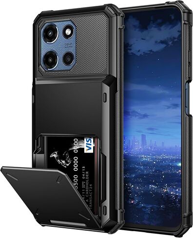 Vofolen for Moto G 2026/2025 Phone Case, Moto G Play 2026 Case Wallet with Card Holder Dual Layer Heavy Duty Shockproof Drop Protective Hidden Flip 4-Card Slots Slim Pocket Phone Cover for Women Men in Saudi Arabia