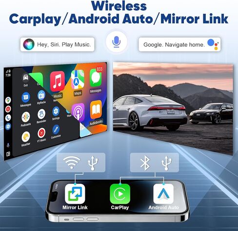 راديو سيارة 8 Core 6+64G لسيارة Toyota Tundra 2007-2013 مع CarPlay اللاسلكي وAndroid Auto، شاشة لمس OLED 10.1 بوصة Android 14 Toyota Tundra Radio Stereo، SWC/AM/FM/RDS، كاميرا 1080P in Kuwait