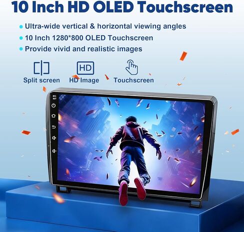 راديو سيارة 8 Core 6+64G لسيارة Toyota Tundra 2007-2013 مع CarPlay اللاسلكي وAndroid Auto، شاشة لمس OLED 10.1 بوصة Android 14 Toyota Tundra Radio Stereo، SWC/AM/FM/RDS، كاميرا 1080P in Kuwait