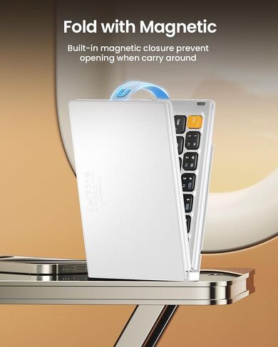 ProtoArc EM15 Bluetooth Wireless Mouse ＆ XK04 Portable Bluetooth Keyboard with PU Leather Cover in Kuwait