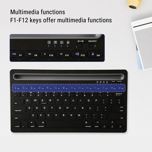 Yunseity Wireless Keyboard Mouse Combo, Dual Mode Bluetooth 5.0 and 2.4G Rechargeable, with Ergonomic Mouse and Scissor Switch Keys, for PC Laptop Tablet Phone iOS OS X in Kuwait
