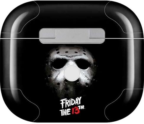 غلاف صوتي من Skinit متوافق مع Apple AirPods (الجيل الثالث، 2021) - تصميم Warner Bros Jason Voorhees المرخص رسميًا in Kuwait