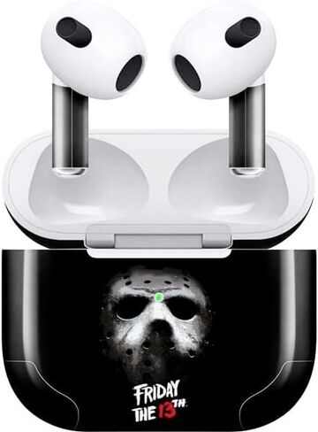 غلاف صوتي من Skinit متوافق مع Apple AirPods (الجيل الثالث، 2021) - تصميم Warner Bros Jason Voorhees المرخص رسميًا in Kuwait