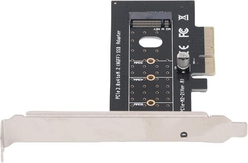 Zunate PCIe to NGFF Riser Card Adapter for NVMe and M.2 SSD, Supports BKey MKey BM Key 2230 2242 2260 2280 22110, 32Gbps Speed, Heat Dissipation in Kuwait