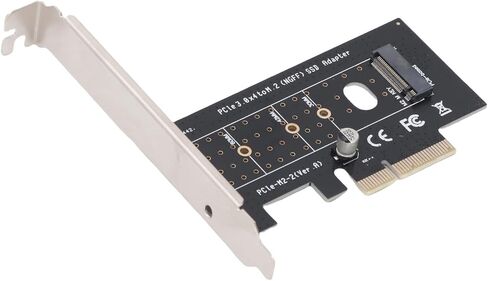 Zunate PCIe to NGFF Riser Card Adapter for NVMe and M.2 SSD, Supports BKey MKey BM Key 2230 2242 2260 2280 22110, 32Gbps Speed, Heat Dissipation in Kuwait