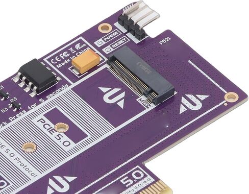 بطاقة محول EBTOOLS PCIe 5.0 إلى M.2 NVMe، بطاقة توسيع SSD عالية السرعة 128 جيجابت في الثانية مع وظيفة بدء التشغيل عن بعد، لخادم NAS لألعاب الكمبيوتر in Kuwait