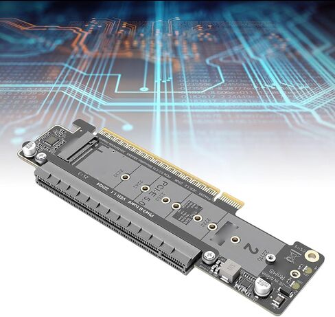 بطاقة محول EBTOOLS PCIe إلى M.2، تدعم PCIe 5.0 4.0 3.0 مع تصميم متشعب لمحركات أقراص M Key SSD ومحولات U.2 NVMe in Kuwait